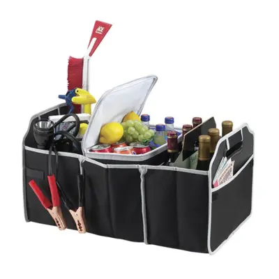 Car Trunk Organiser – Foldable Boot Storage with Compartments