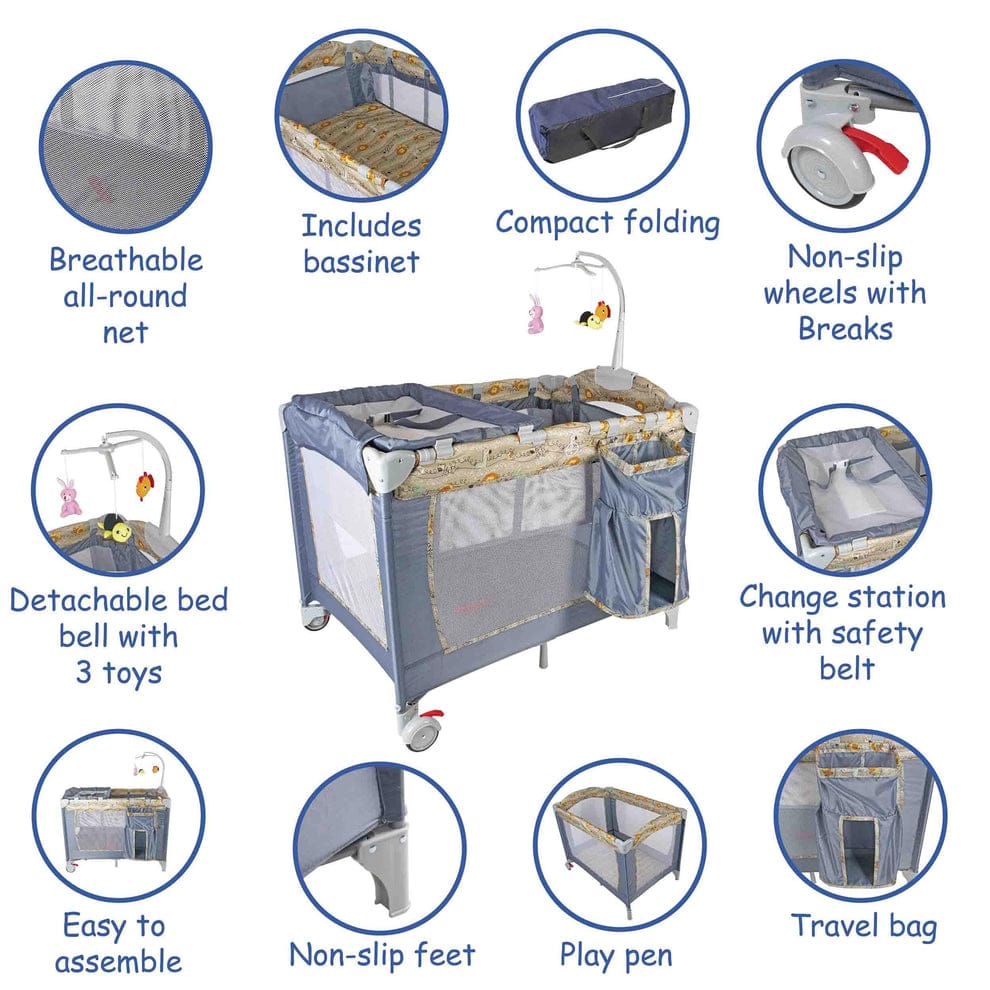 Mia Baby Camp Cot - Image 6