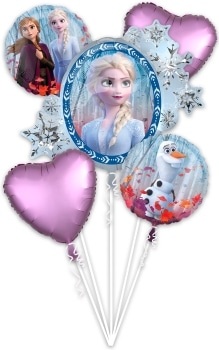Frozen Giant 5 Piece Foil Balloon Bouquet