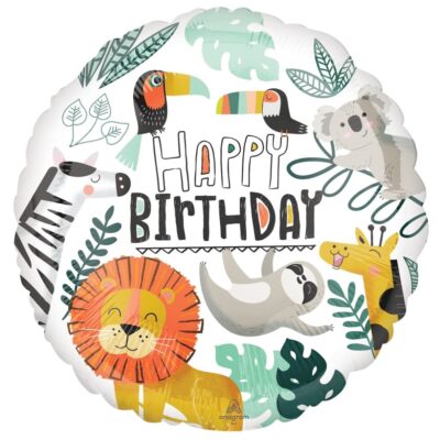 Jungle 45cm (18 Inch) Standard Foil Balloon