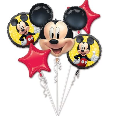 Mickey Mouse Giant 5 Piece Foil Balloon Bouquet