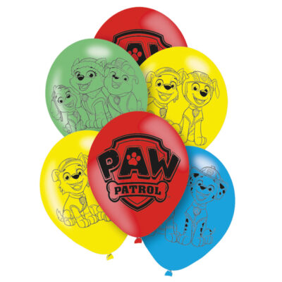 Paw Patrol Latex Balloons (6 pack)