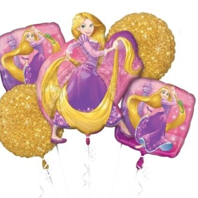 Rapunzel Giant 5 Piece Foil Balloon Bouquet