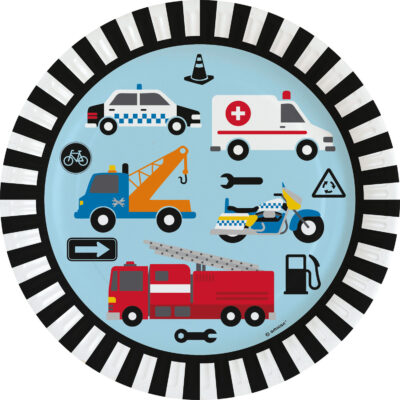 Transport Paper Plates (8) 23cm